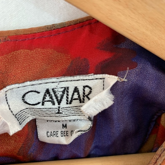 Vintage Caviar Floral Blouse - Picture 4 of 6